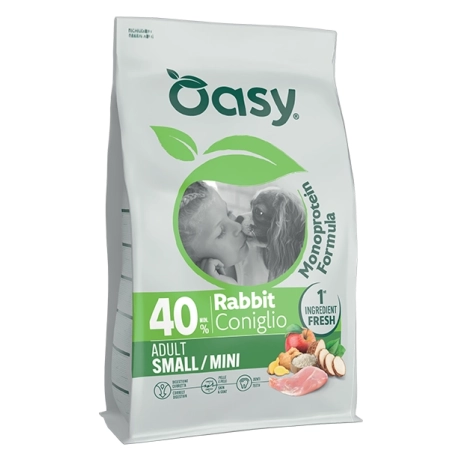 Oasy Monoprotein Adult Small Mini Królik 2kg